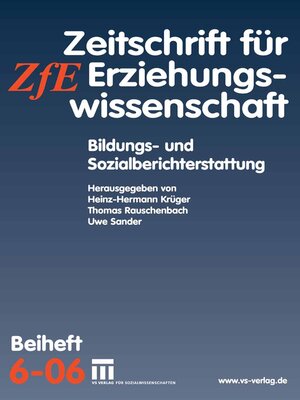 cover image of Bildungs- und Sozialberichterstattung